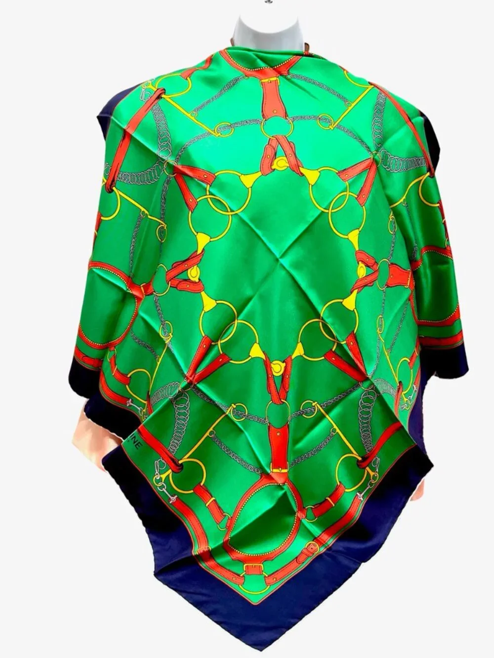 New W/  Box Celine  Paris 100% Silk scarf  34